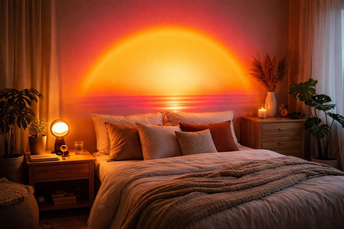Creative Q Light Analog Sunrise Digital Display Alarm Clock Bluetooth Audio Intelligent Wake-up Q Colorful Atmosphere Light